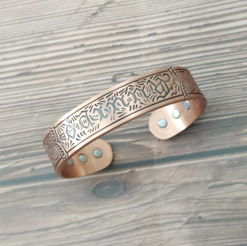 Bracelet de Style européen et américain en cuivre rouge, Bracelet magnétique pour la de la Circulation sanguine