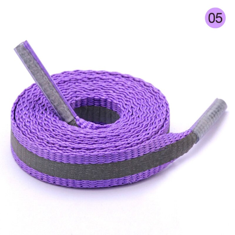 1 Paar Platte 8Mm Reflecterende Runner Veters Veiligheid Lichtgevende Gloeiende Schoenveters Unisex Voor Sport Basketbal Canvas Schoenen: 05