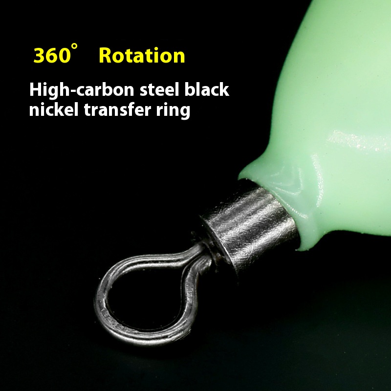 Luminous Fishing Weights Sinkers 30g-150g Water 360 Degree Rotation Fishing Sinker Bass Fishing Accessories