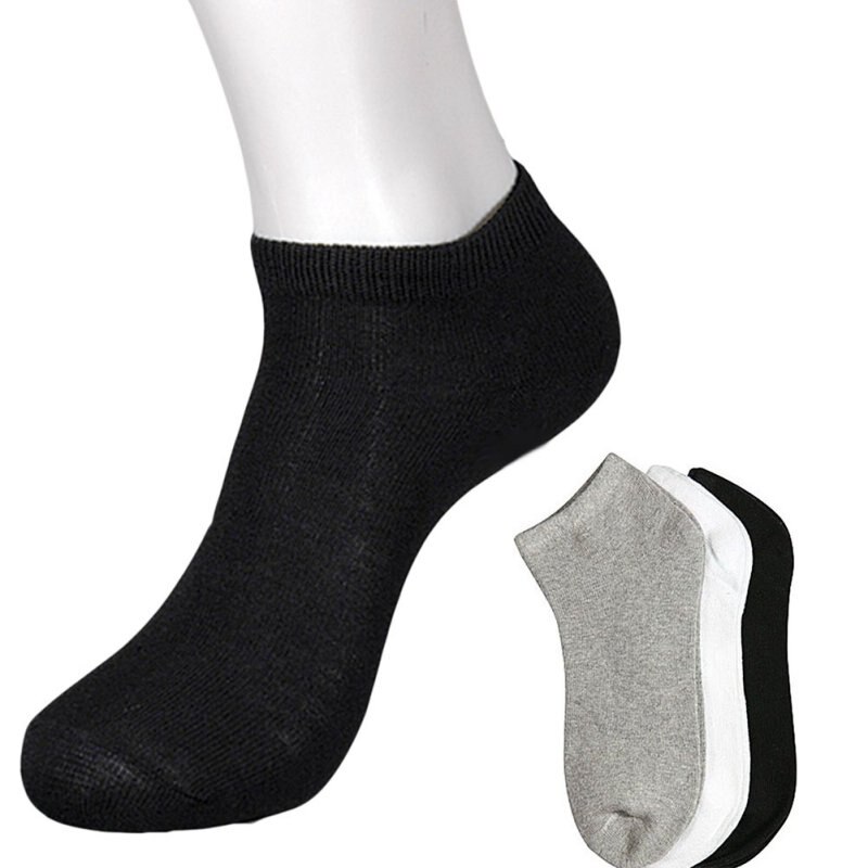 Bambus Faser Herren Sport Socken Loafer Liner niedrig schneiden Nein Show Schwarz Stiefel Socken Kühlen Elastischen