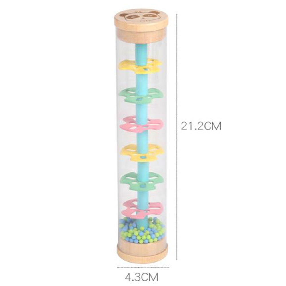 Toddlers Rain Machine Rainmaker Shaker Rattle Toy Color Beaded Rain Rod Rattle Music Sensory Auditory Instrument Toy