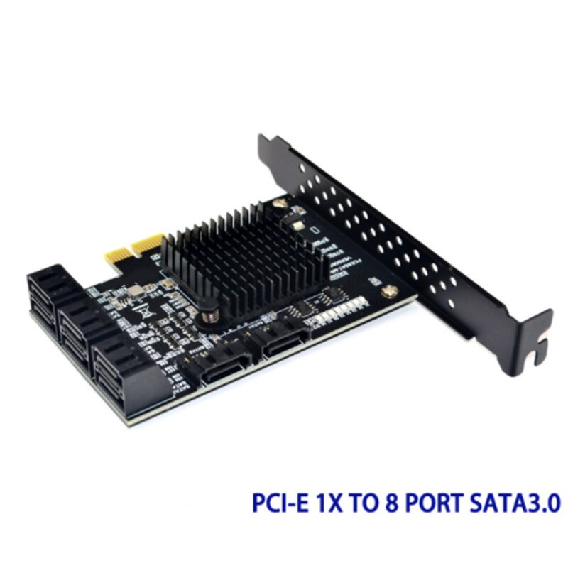 PCI-E SATA 2X 4X 8X 16X PCI-E Karte PCI Express zu SATA 3,0 8-Port SATA III 6Gbps expansion Adapter mit SATA Daten Kabel