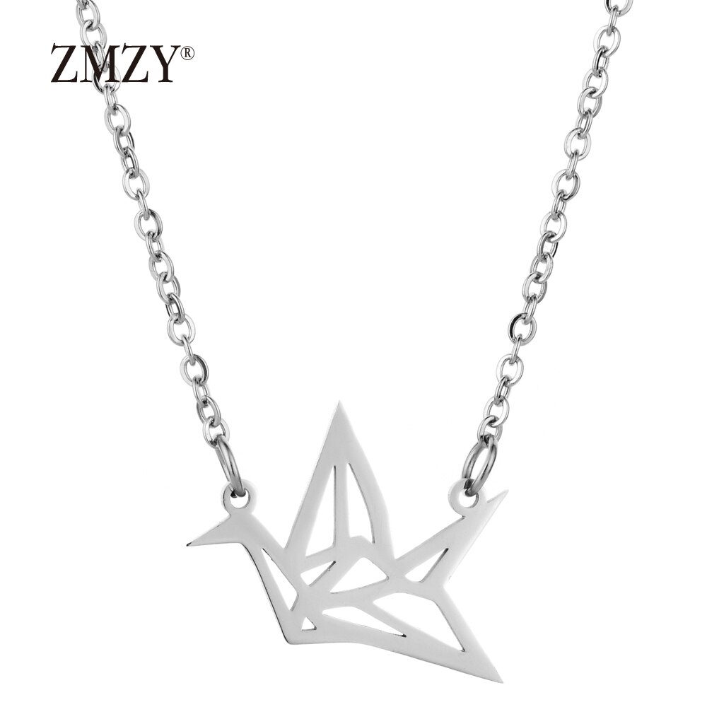 ZMZY złoto srebro kolor 316L ze stali nierdzewnej stalowy wisiorek naszyjnik kobiety biżuteria Boho łańcuch Colar Choker naszyjniki moda artystyczna: KD045
