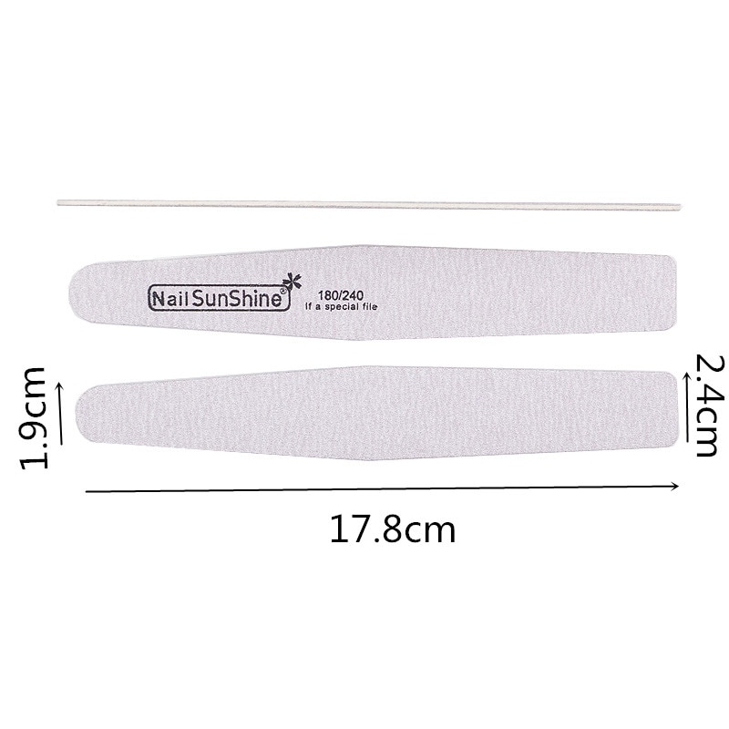 5 stk grå neglekunst slibning polering af neglefile 180/240 neglebufferblokke pedicure manicure pleje værktøj til neglepolering