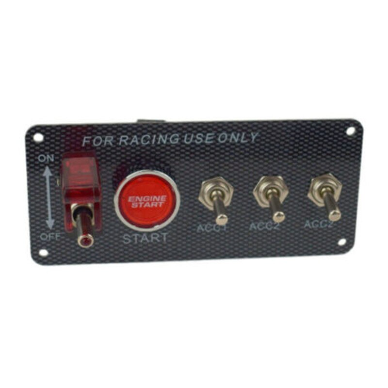 Racing Auto Ignition Switch Panel LED Toggle Motor Startknop Starter GL