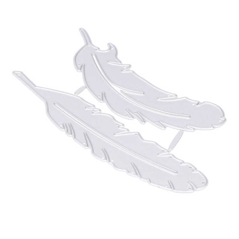Die Cuts Embossing Cutting Die Feather Shape Practical for Scrapbook for Card Making for Photo Album