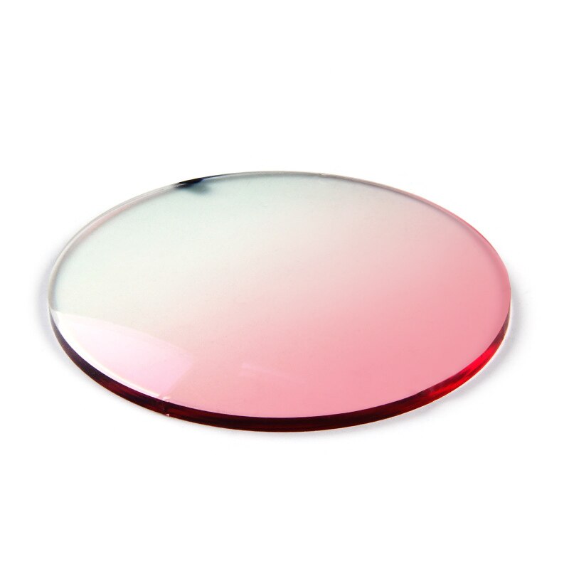 Toketorism Anti Reflective Prescription Lenses Anti UV Gradient Tint Lens for Glasses Frame and Trimming Rimless Sunglass: Gradient pink