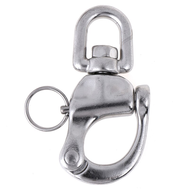 70mm Stainless Steel Quick Release Boat Chain Shackle Swivel Snap Hook