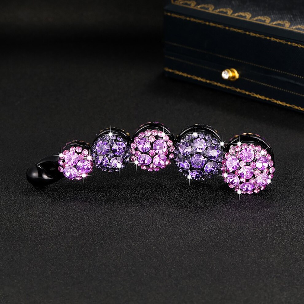 Molans Rhinestone Haarspelden Muti-Kleur Diamant Twist Haarspeld Plastic Banaan Clip Voor Meisjes Haar Grips Haaraccessoires: 5122D