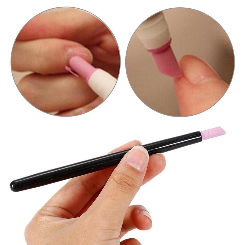 1Pc Quartz Slijpen Pen Nail Cuticle Dead Skin Remover Nagellak Manicure Stok Nagelvijlen