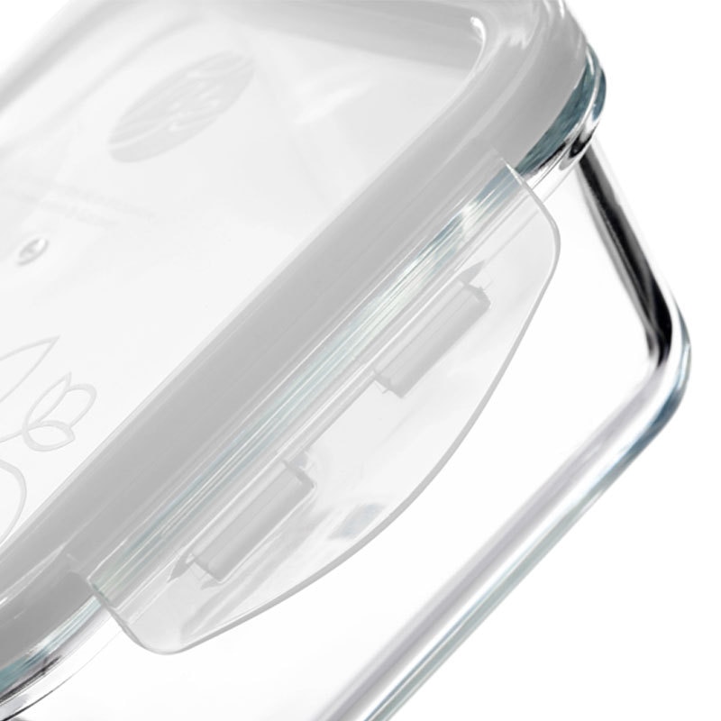 Glass Food Storage Container Bento Lunch Box Storage Box Food Storage Microwave Refrigerator Safety 100% Airtight Leakproof