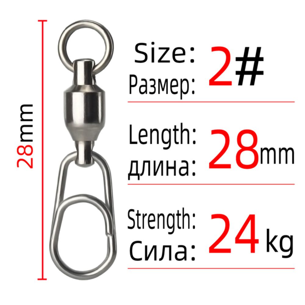 5 Stuks Draaibare Ovale Split Ringen Roestvrij Staal Gehaakte Snap Rollende Draai Connector Jig Verbindingsring Vissen: Oranje