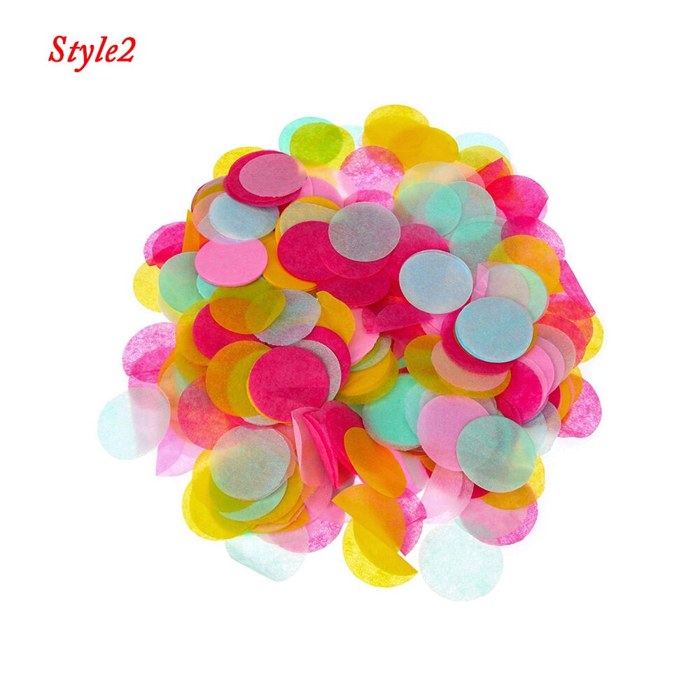 10g/ poser runde konfetti tissuepapir lyserøde prikker fylder balloner baby showerfødselsdag bryllupsfest dekorationer diy tilbehør: Stil 2