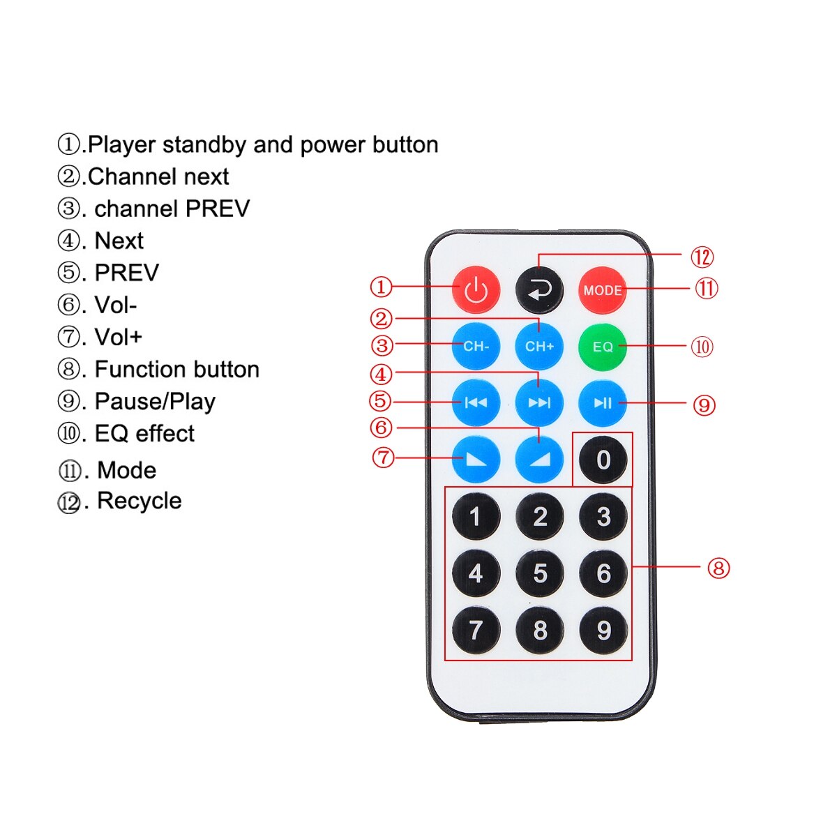 1200W 220V/110V Audio Eindversterker Bluetooth 2.0 Hifi Luidspreker 4 Microfoon Afstandsbediening Ondersteuning Fm usb Sd-kaart