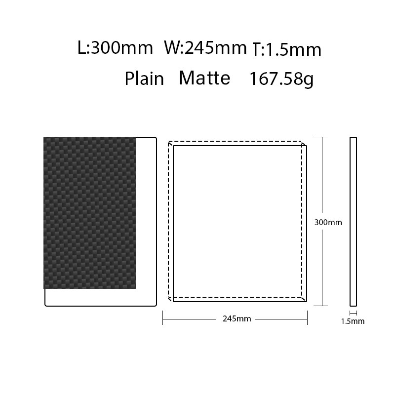 SMFL High-strength 3K Carbon Fiber Tube 16*14*100MM 150MM 185MM 245MM