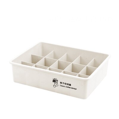 Sous-vêtements en plastique chaussettes cloison boîte de rangement empilable sous-vêtements finition boîte multi-fonctionnelle chambre rangement Organization: 9