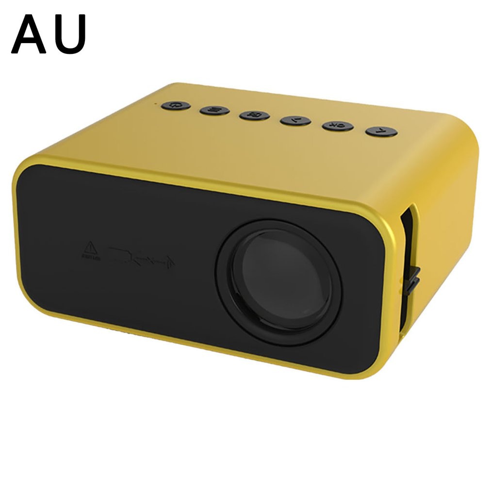 YT500 Projector Bedrade Hetzelfde Scherm Led Projector Home Media Mini Projector Home Media Speler Kinderen Geel (Optioneel)