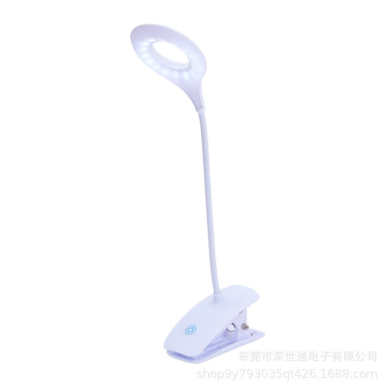 Led Clip Usb Opladen Bureaulamp Slaapkamer Werk Nachtkastje Boek Lamp Creatieve 3-Niveau Dimmen: White