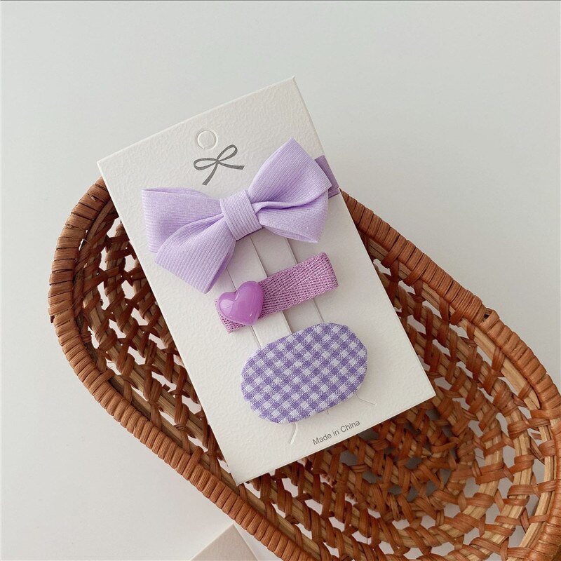 3Stck Bogen Blumen Haar Clip Mädchen Nette Haar Bands Haar Zubehör Handgemachte tuch Headwear Haarnadeln Karikatur Haarnadel Kopfschmuck: 7