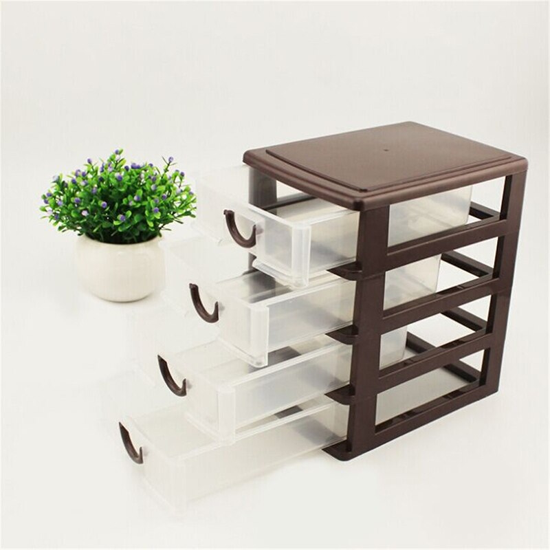 Drawer Durable Plastic Office Table Desktop Debris Cosmetic Drawer Style Holder Storage Box DIN889