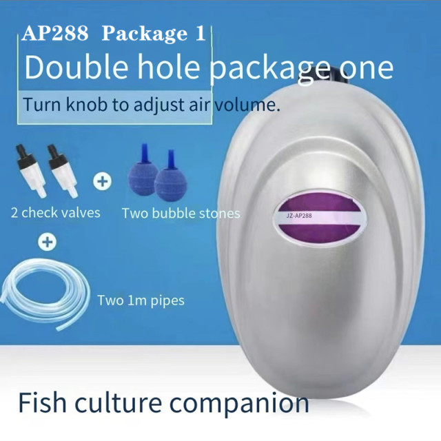 Fish tank oxygen pump mute fish farming household oxygen pump aerator oxygen pump oxygen pump oxygen pump oxygen pump fish tank: 4W / UK plug adapter