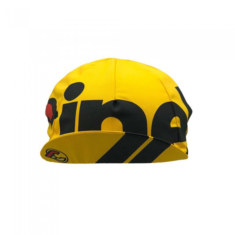 Yellow Big Word Classical Cycling Caps OSCROLLING