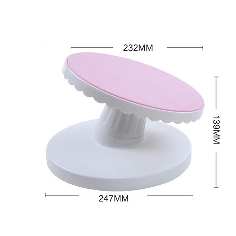 360 Degree Cake Swivel Bevel Plate Revolving Cake Sugarcraft Turntable Decoration Stand Platform turntable Baking tools