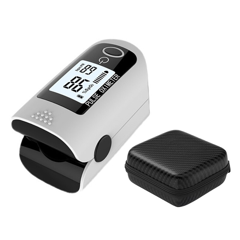 Pulsioxímetro SPO2 PR con pantalla OLED, pulsioxímetro recargable, Monitor de saturación de oxígeno, pinza para la yema del dedo: 832-Black-ZH