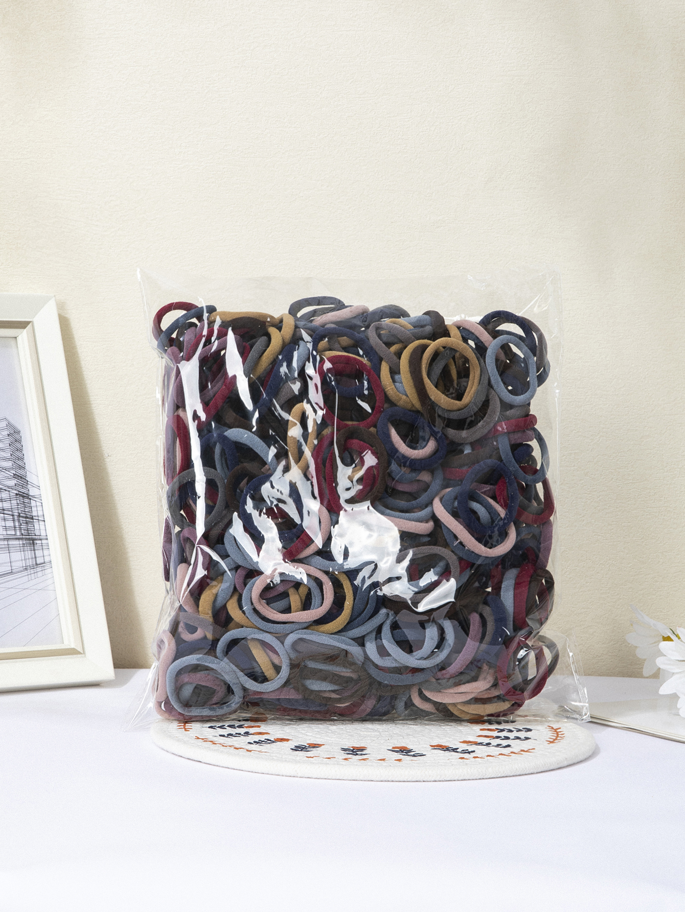 Hair Bands for Women Girls Hairband High Elastic Rubber Band Hair Ties Ponytail Holder Scrunchies Accessorie: XXS / MULTI