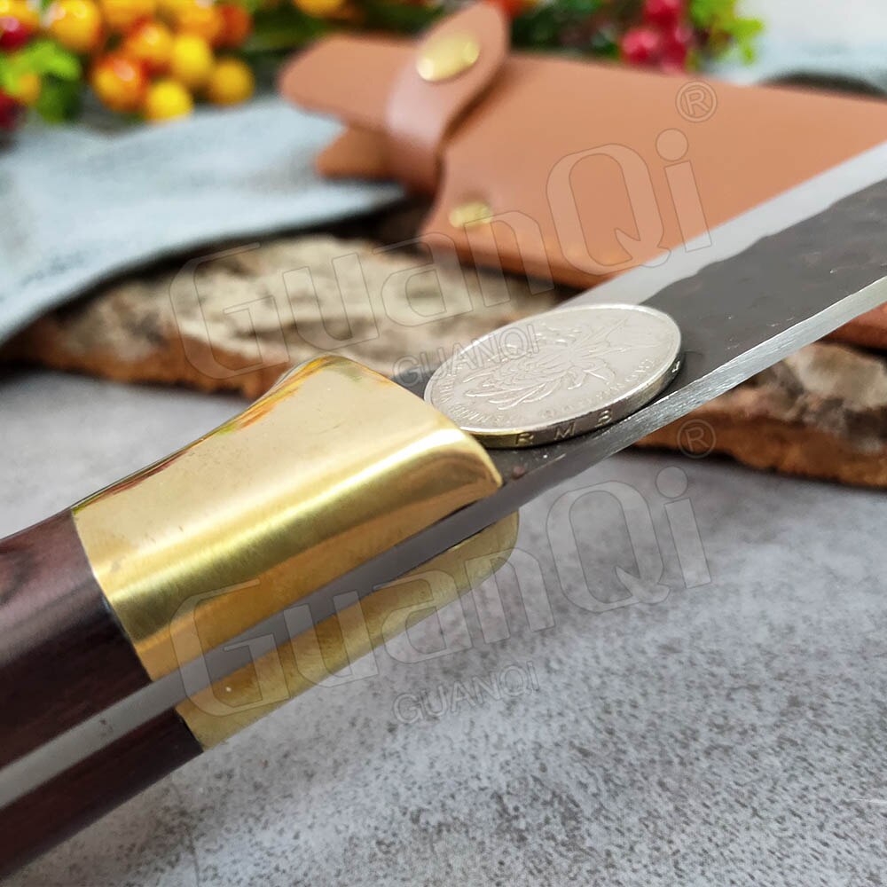 Stainless Steel Boning Knife Kitchen Knife Forged Butcher Knife Handmade Meat Cleaver Slicing Chef Knife Slaughter Knife Cutter