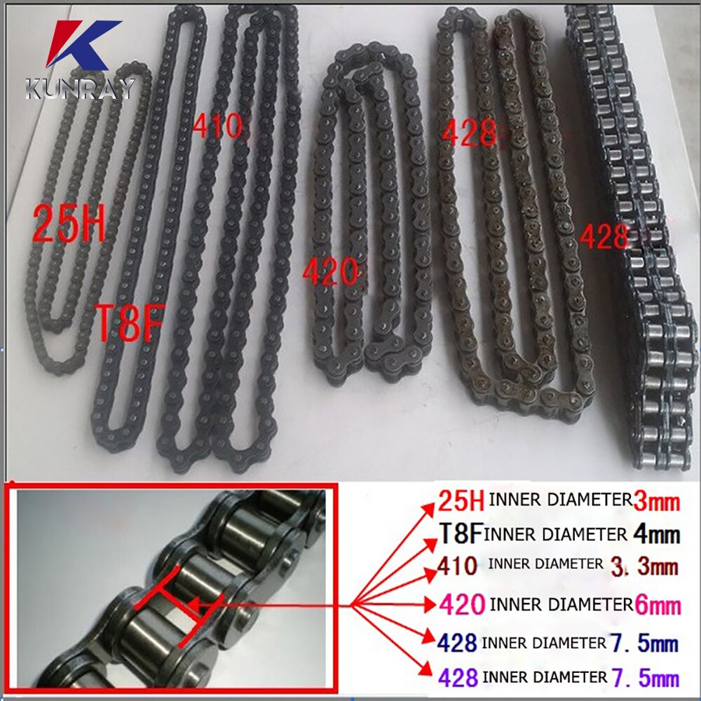 25H T8F 410 420 428 428 Bike Chain Spare Master Link for Electric Motorcycle chain