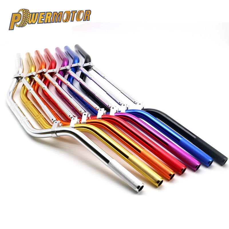 Manillar de motocicleta de 22mm y 7/8 pulgadas manillares de aleación de aluminio para moto de 50cc, 70cc, 110cc, 125cc, 140cc, Dirt Pit Bike ATV Scooter