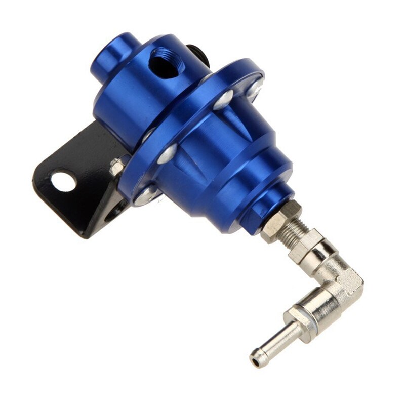 High Performance Car Fuel Pressure Gauge Adjustable Fuel Pressure Regulator Blue
