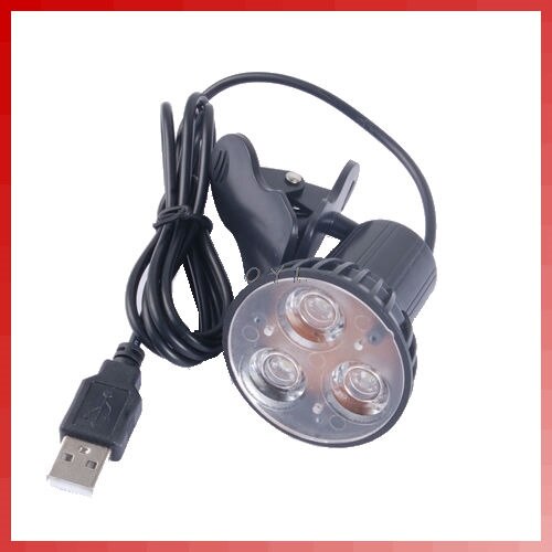 Flexibele Super Heldere 3 Led Clip On Spot Usb Light Lamp Voor Laptop Notebook