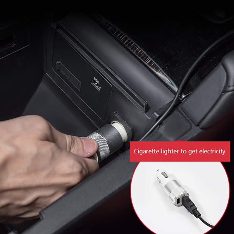 Car Central Control Multifunction Storage Box Car USB Charger Storage Box for Mazda 3 Axela