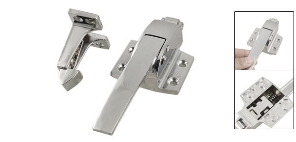 CNIM SilverToneStainless Steel Spring Loaded Walk In Freezer Cooler Door Handle Latch