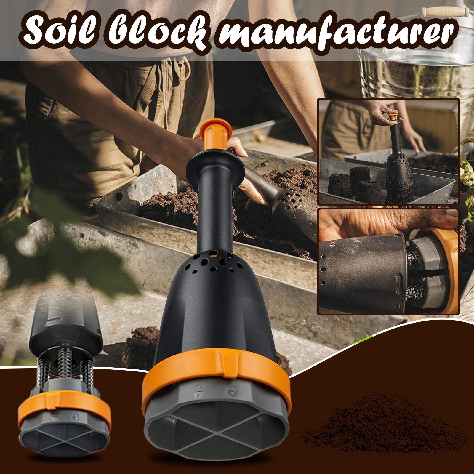 Soil block manufacturers can encourage root systems through natural air pruning Soil Block Maker