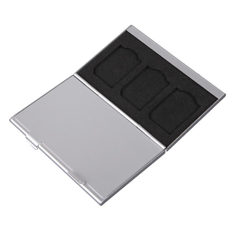 Metalen Aluminium Geheugenkaart Protecter Box Houder Voor 6x Sd/Sdhc/Mmc Geheugenkaarten Storage Case