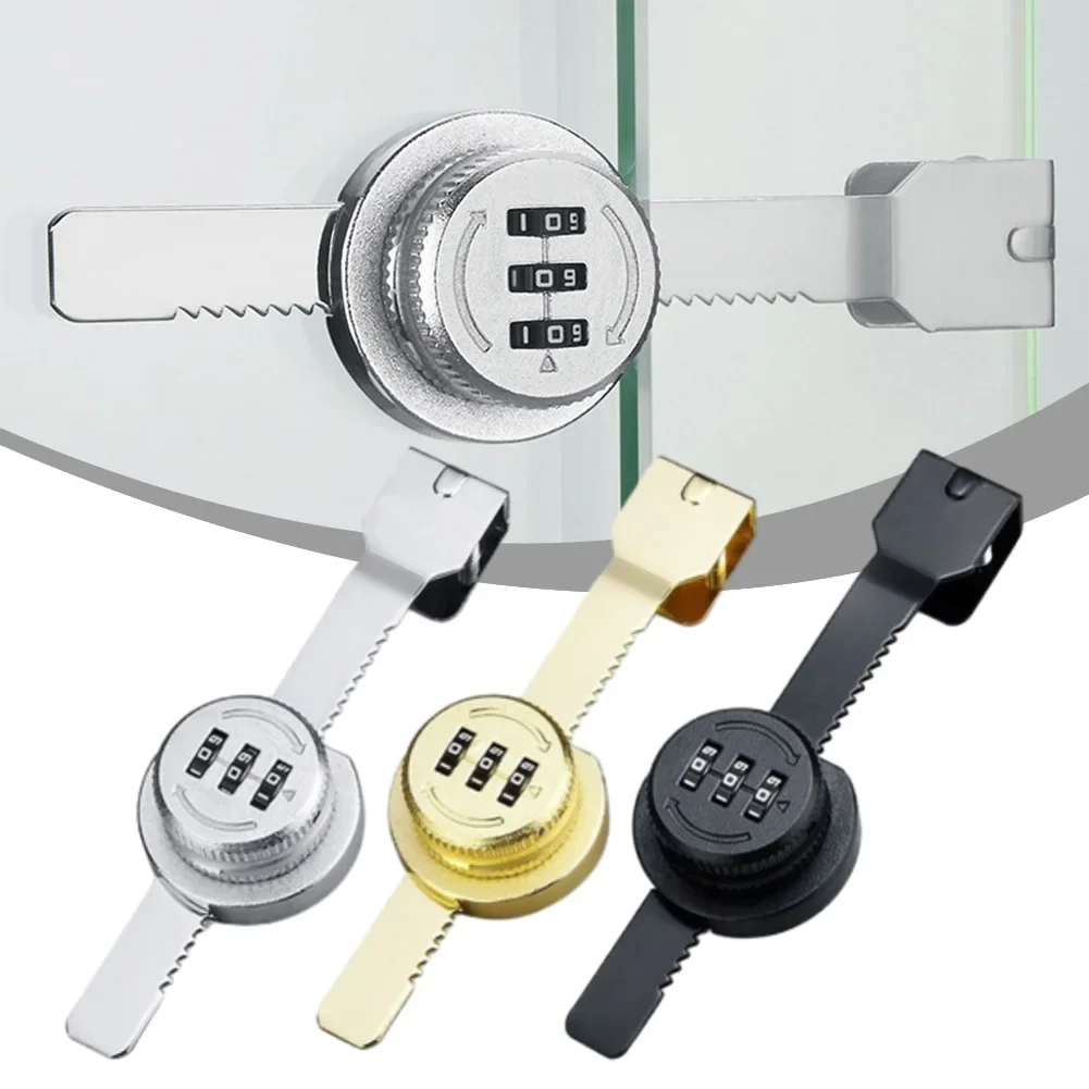 Glazen kast Wachtwoordslot Glazen schuifdeur Slot Opslag Vitrinekast Venster Dubbel open combinatieslot Hardware