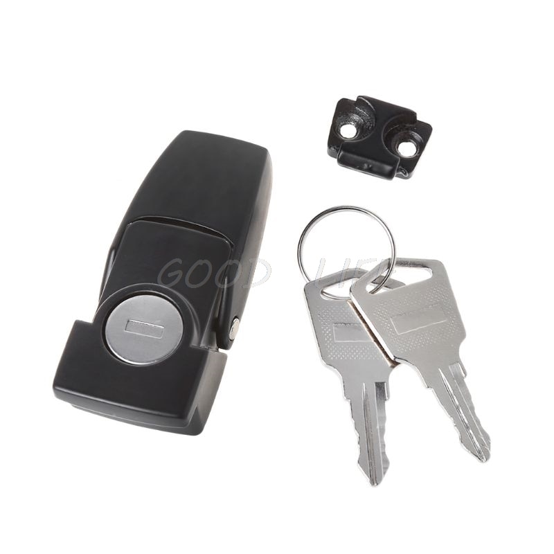 Kabinet sort belagt metal hasp lås  dk604 sikkerhed skifte lås med to nøgler