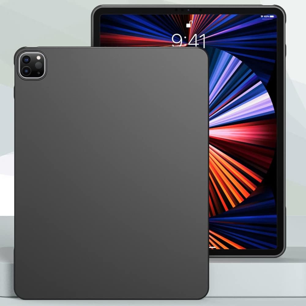 Soft Case For iPad Pro 12.9 inch A2232 A2461 A2437 Flexible Silicone TPU Black Protective Shell Back Cover