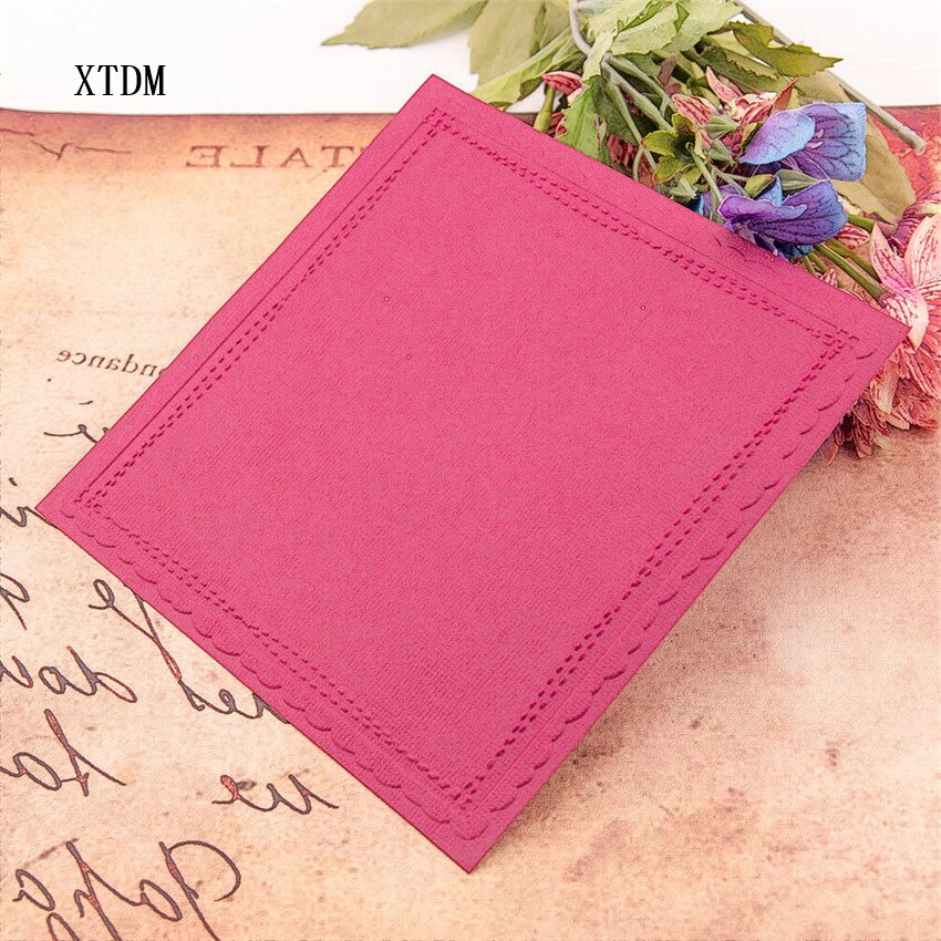 Easter plastic Square frame template craft card making paper card album wedding decoration Embossing folders