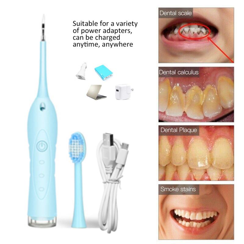 Détartreur dentaire sonique électrique Portable détartreur dentaire outil de calcul des dents détachant sonique taches Plaque tartre blanchissant nettoyant Oral
