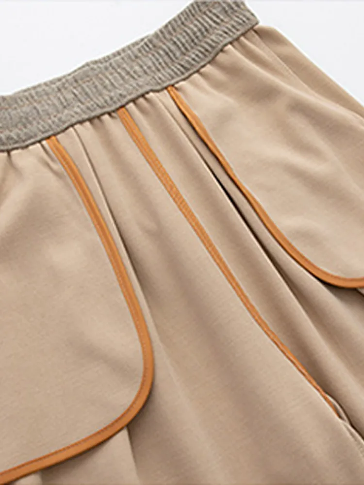 Pantalones de chándal holgados de lana y Cachemira para mujer, pantalones deportivos rectos de cintura alta elásticos cálidos informales para mujer, pantalones de de invierno 2024