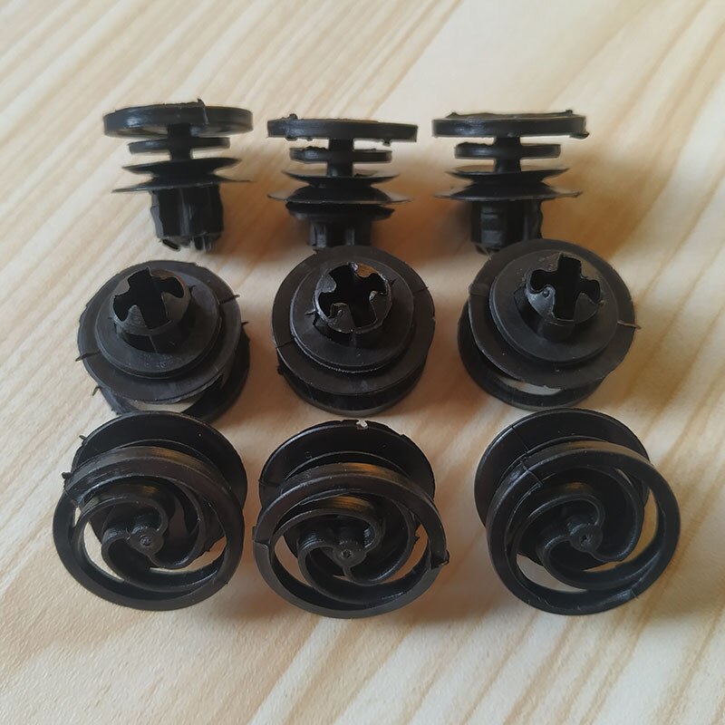 10Pcs Car Door Panel Card Trim Clips Plastics Rivets Auto Fasteners For VW Jetta Golf Passat B5 3B0868243