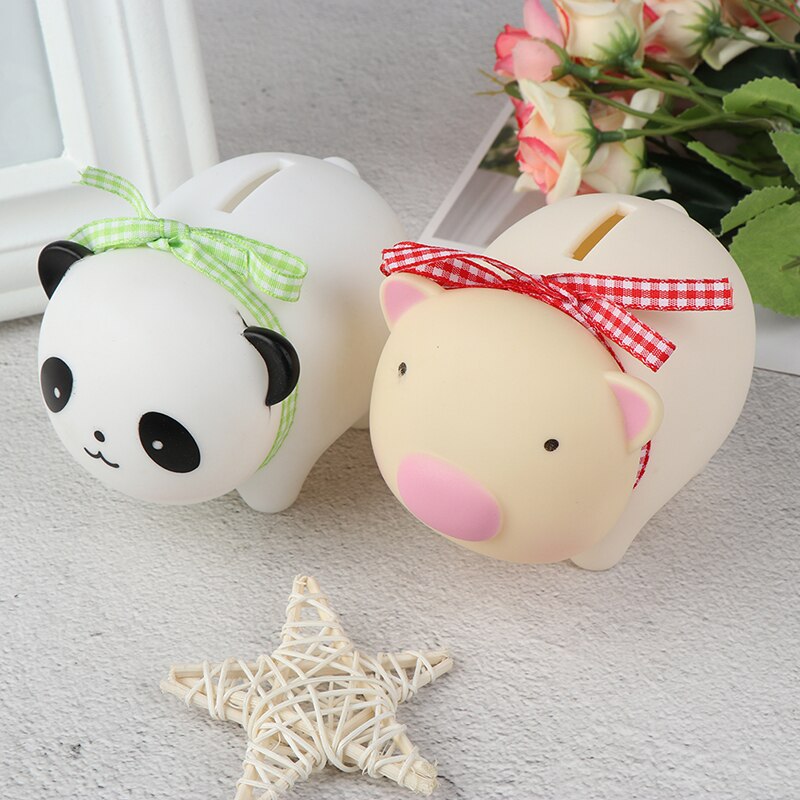 Piggy Bank Money Box Saving Cash Coin Cute Cartoon Animal Kids Toy Baby Room Desktop Decorative Nursery Ornaments
