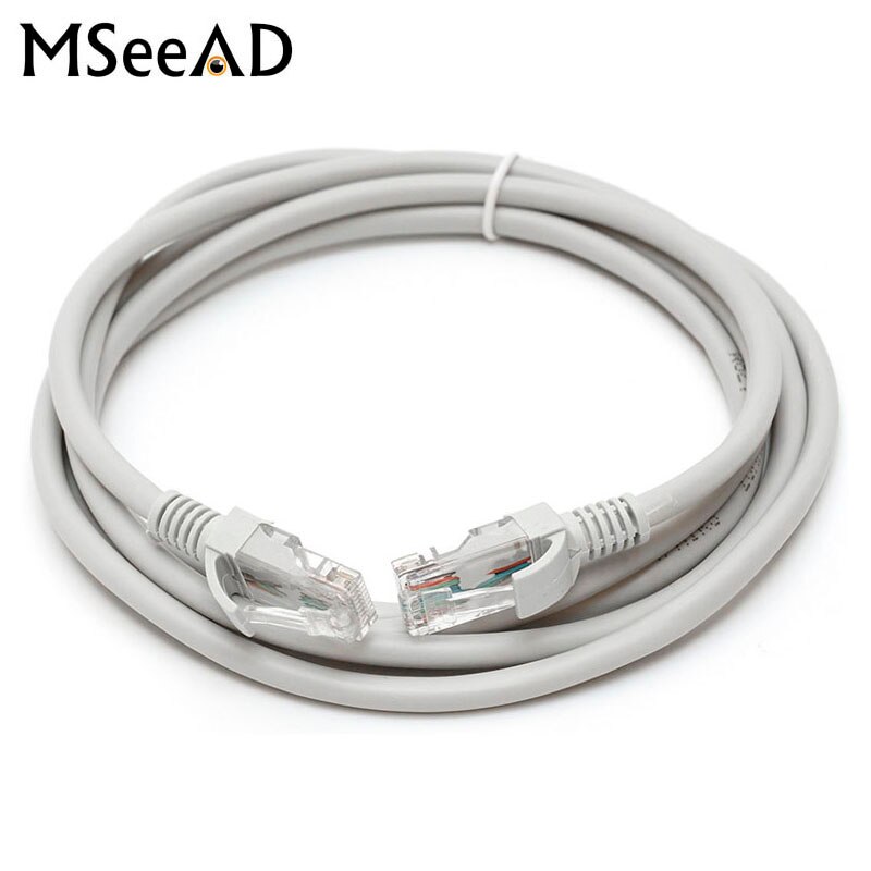 RJ45 Ethernet Cat5 Network Cable LAN Patch Lead, 5m 10m 20m 30m Ethernet Cable High Speed RJ45 Ethernet Network LAN Cable Gray