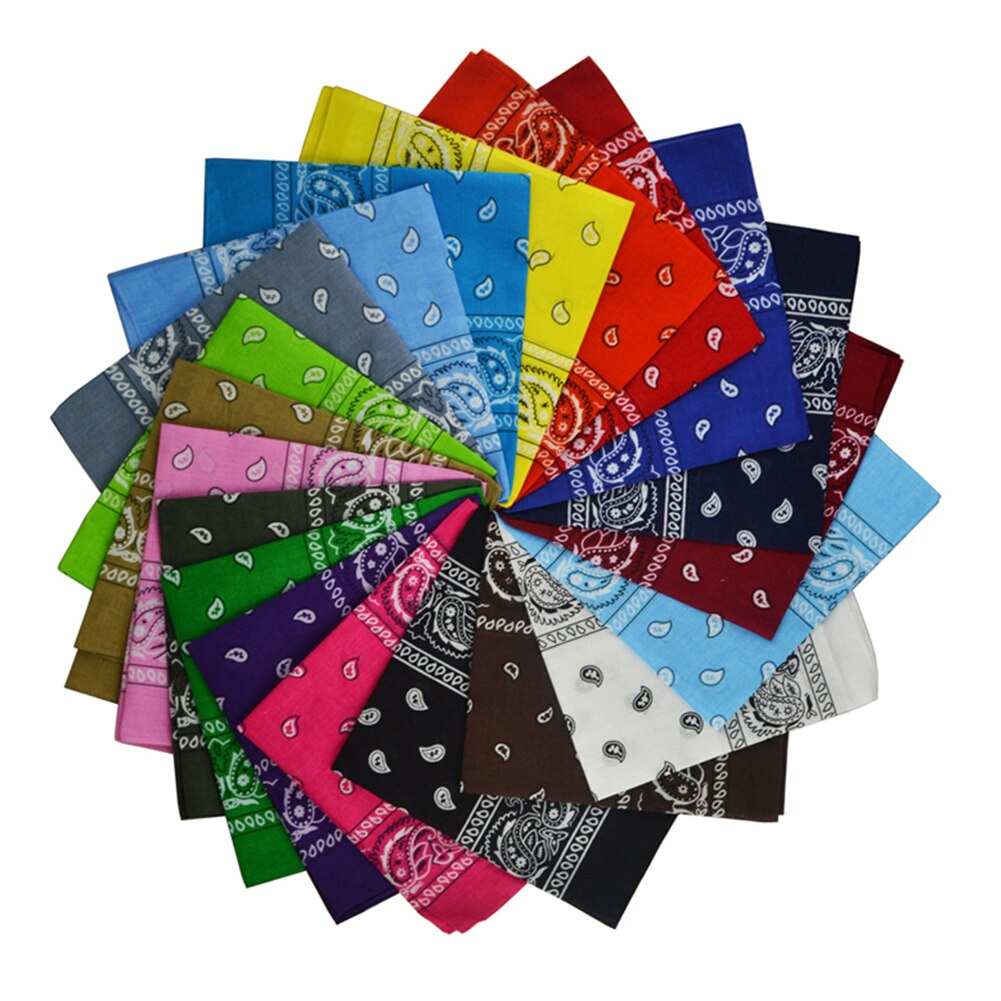 Hip hop bandana mand kvinder udendørs pandebånd hårbånd håndled wraps hår tørklæder paisley tørklæde hår tilbehør