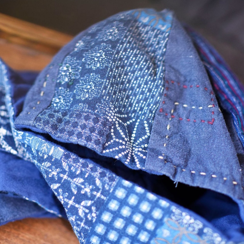Johnature las mujeres sombreros de lino de algodón de estilo chino estampado azul Floral mujer sombreros
