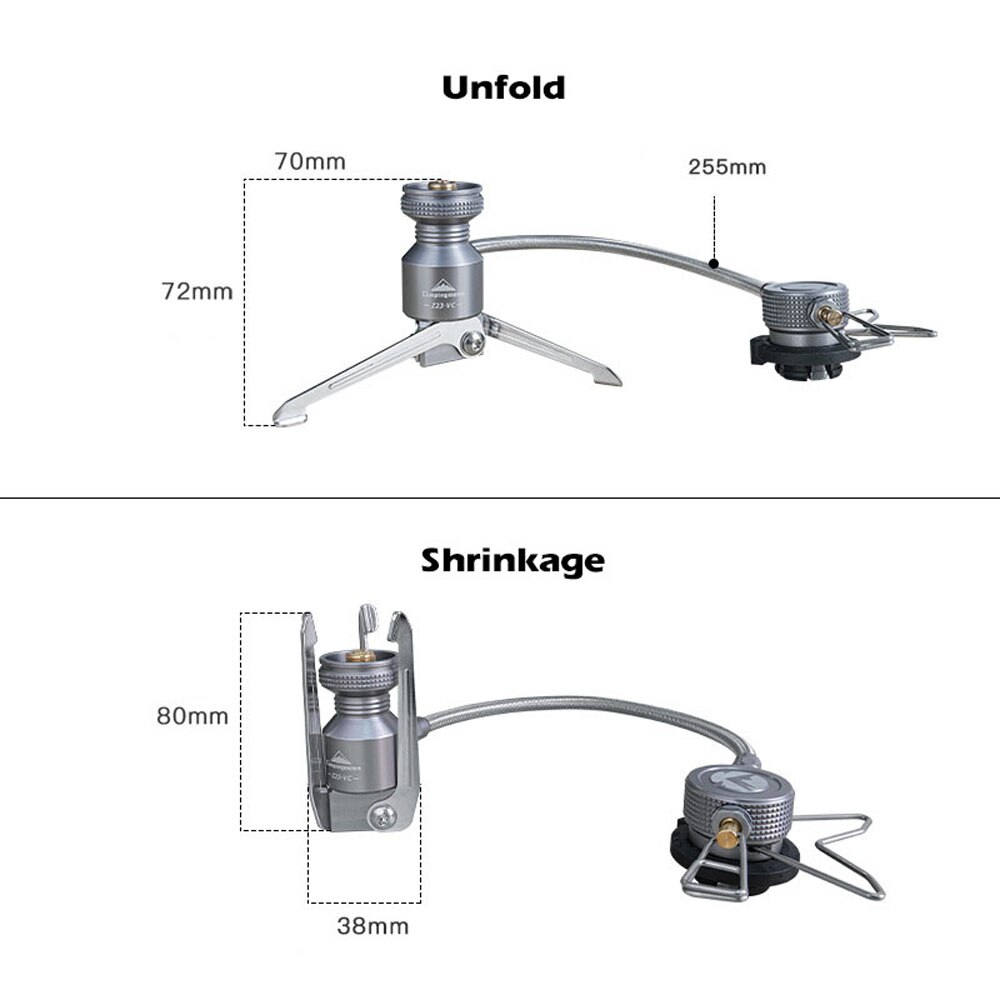 CAMPINGMOON Z23-VC campeggio stufe a Gas connettore attrezzatura da campeggio treppiede butane scatola metallica adattatore stufa a Gas